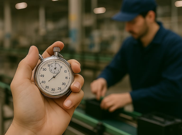 controle de tempo dos processos e takt time