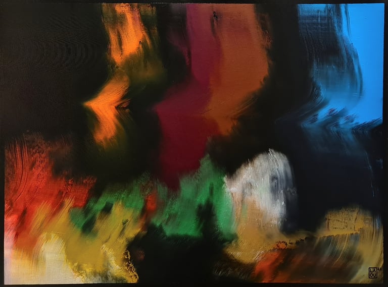 a painting of a painting of a painting of a painting of a man
