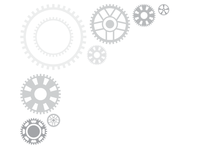 alt="Decorative gear icons representing precision and care in fire damage restoration"