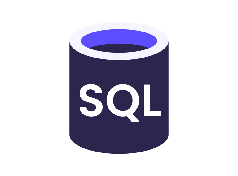a container with a blue and white logo on it