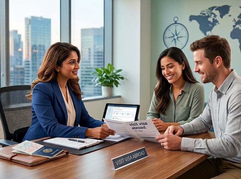 visit visa abroad documentation to a couple
