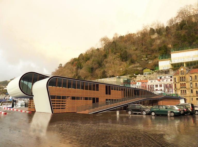 Proyecto Portaviones Puerto Donostia GURBAIN arquitectura