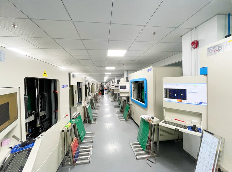PCB electrical testing and inspection-Flying probe testing & E-test for PCB Manufacturing | Omini