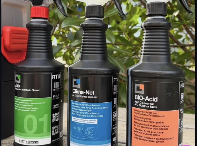 Produits professionnel dédié au nettoyage complet des systèmes de climatisation