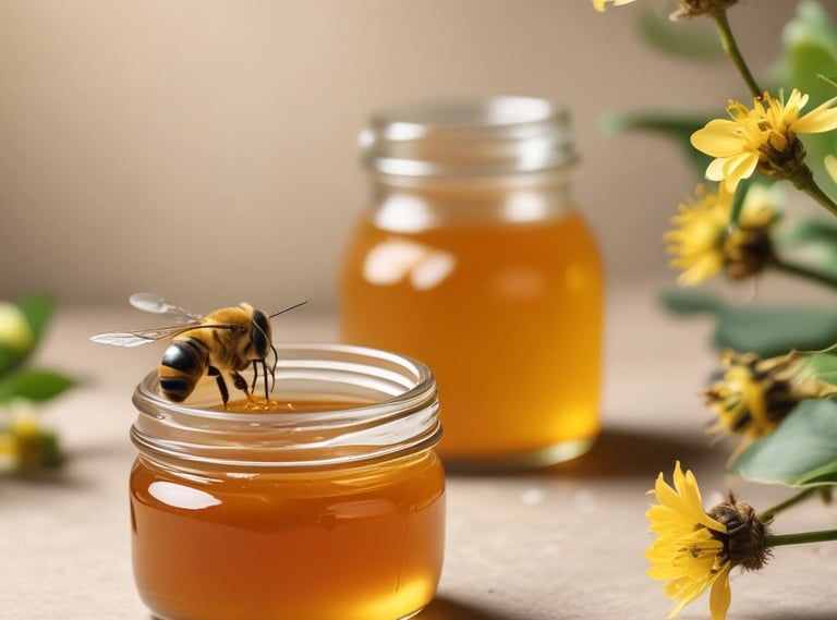 Hands gently holding a mortar and pestle with fresh herbs and spices ready to be ground.