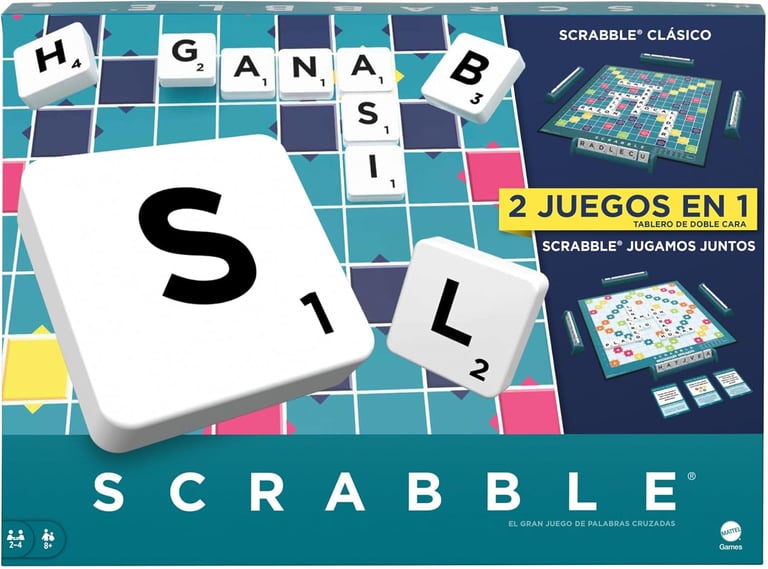 Mattel Games Scrabble 2 Juegos en 1