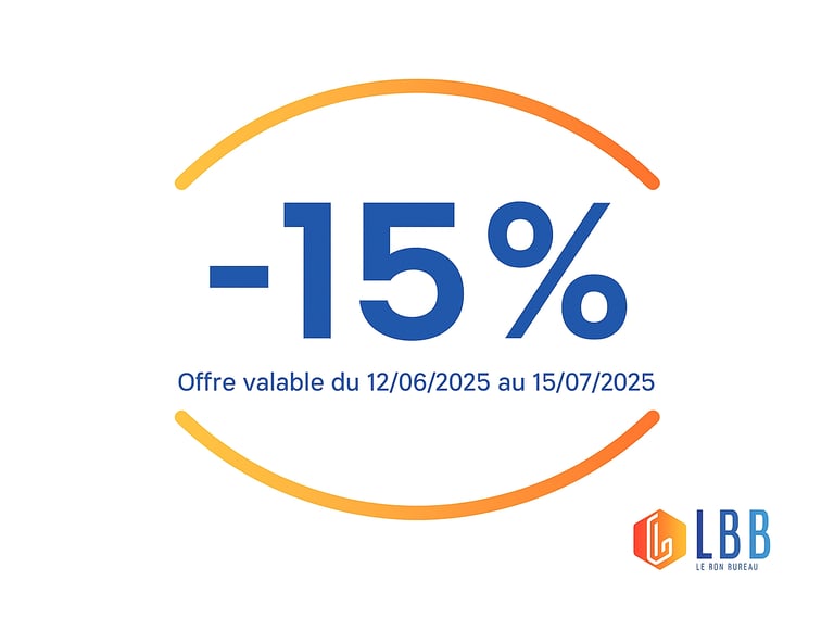 -15% sur une sélection de mobilier professionnel