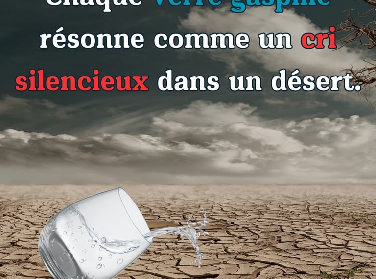 affiche de sensibilisation gestion eau