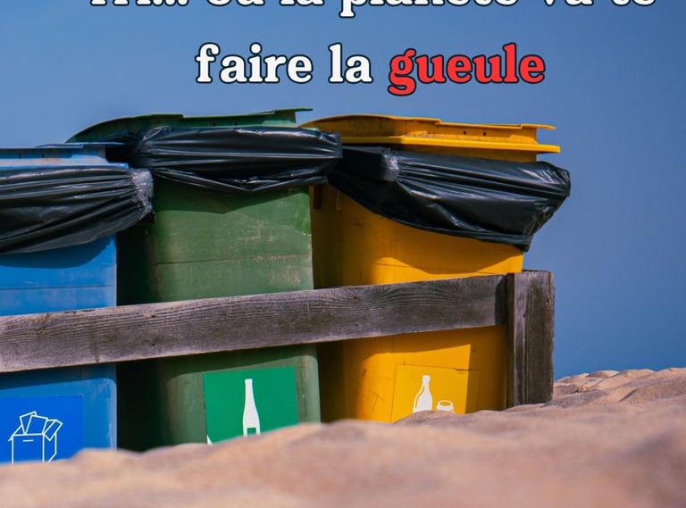 slogan affichage tri des dechets drole