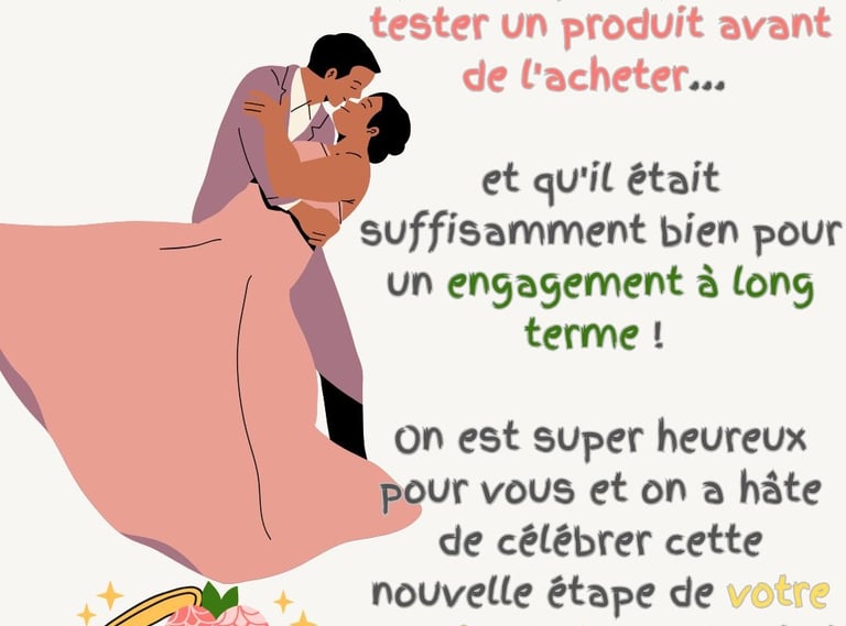 voeux de mariage originaux humour