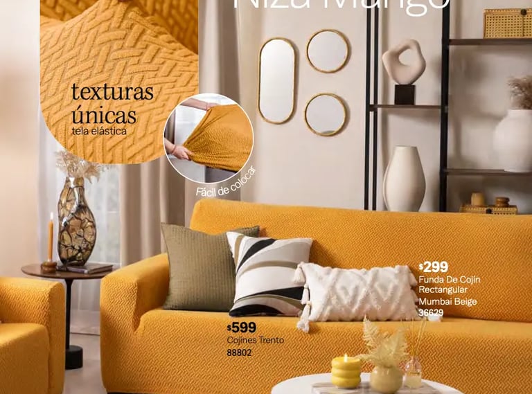 Funda de sillon modelo Niza Mango de la marca Vianney