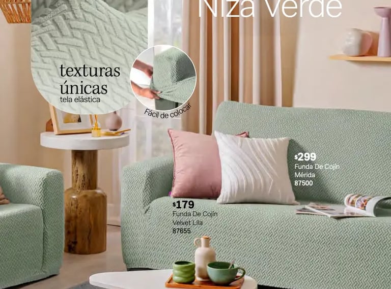 Funda de sillon modelo Niza Verde de la marca Vianney