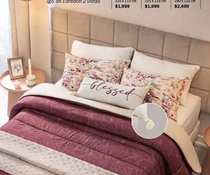 Edredón dos vistas modelo Navarra de la marca Vianney