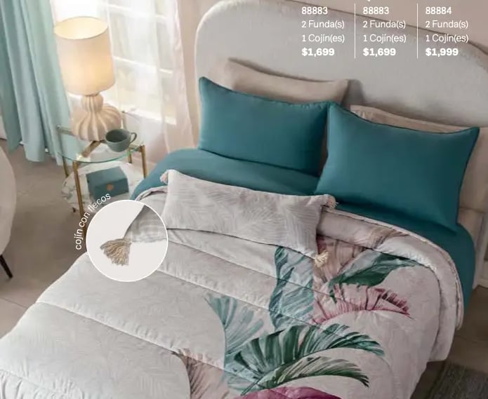 Edredón dos vistas modelo Palmar de la marca Vianney