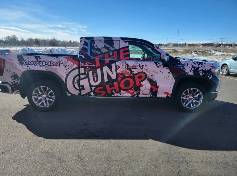 Vehicle Wrap—The Gun Shop