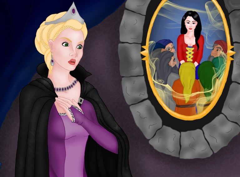 Snow White is alive illustration