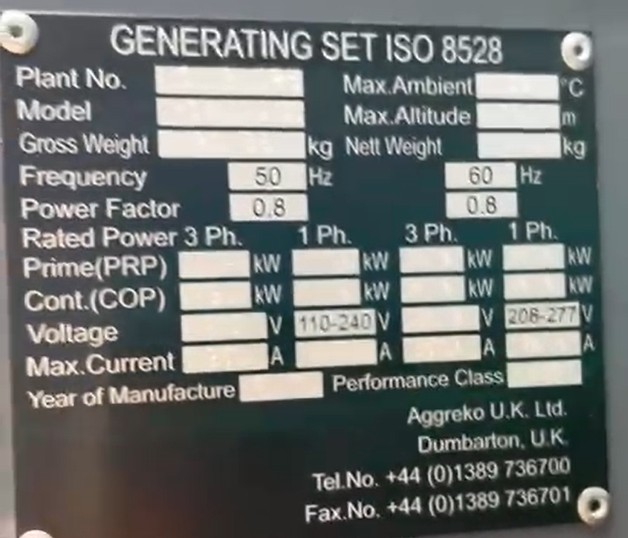 Aggreko-Cummins QSK60 Natural Gas Generator Set