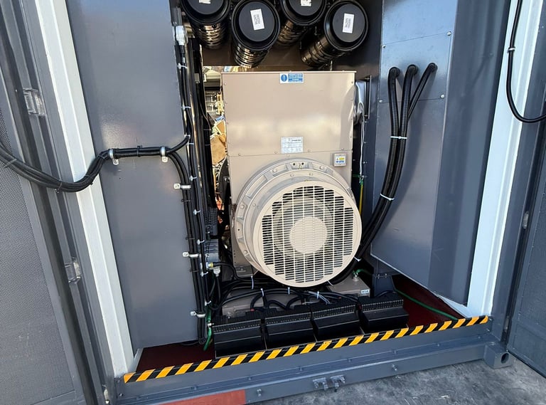 Aggreko/Jenbacher J420E, 1875 kVA, 400v. 50 Hz.