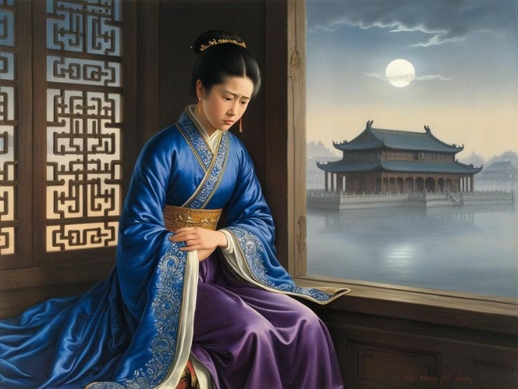 Linh Từ Quốc Mẫu nhìn về hoàng cung đầy lo lắng