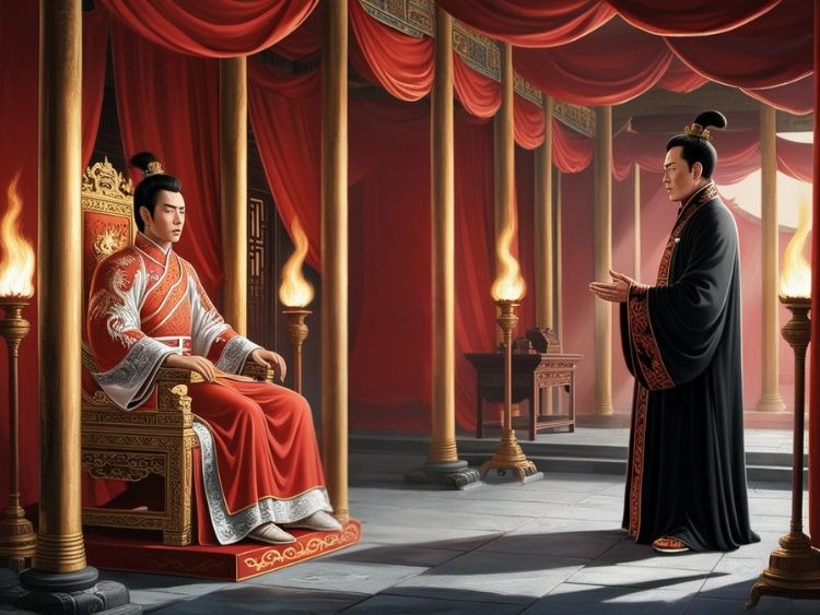 Trần Thái Tông Đối Mặt Trần Thủ Độ trong Đại Điện