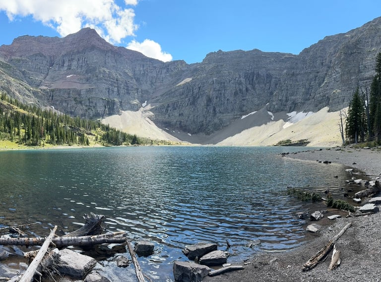 Cameron Lake Akamina Parkway is a scenic 15.2 km (9.4–10 mile) paved mountain road in Waterton Lakes National Park, Alberta
