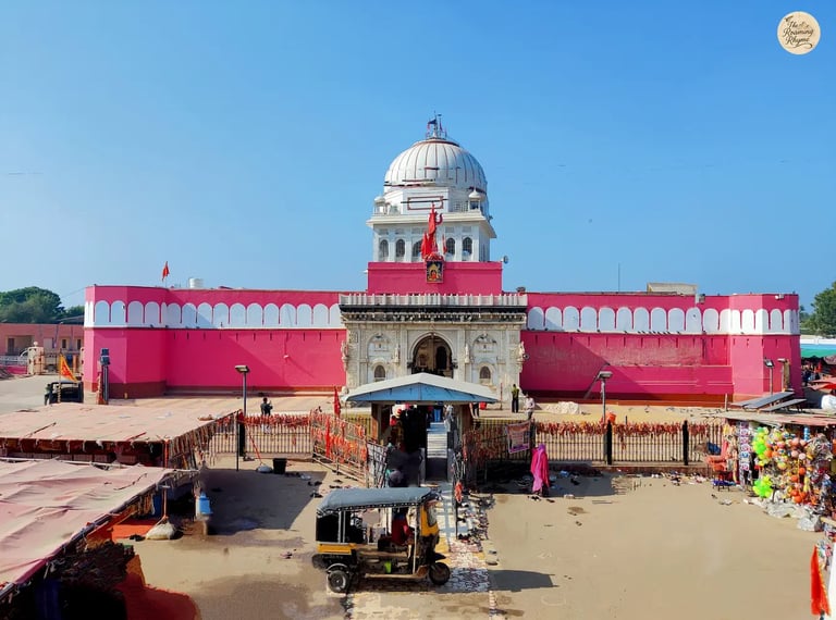 Karni Mata Temple in Deshnok, Rajasthan, known as the Rat Temple, housing thousands of sacred rats.