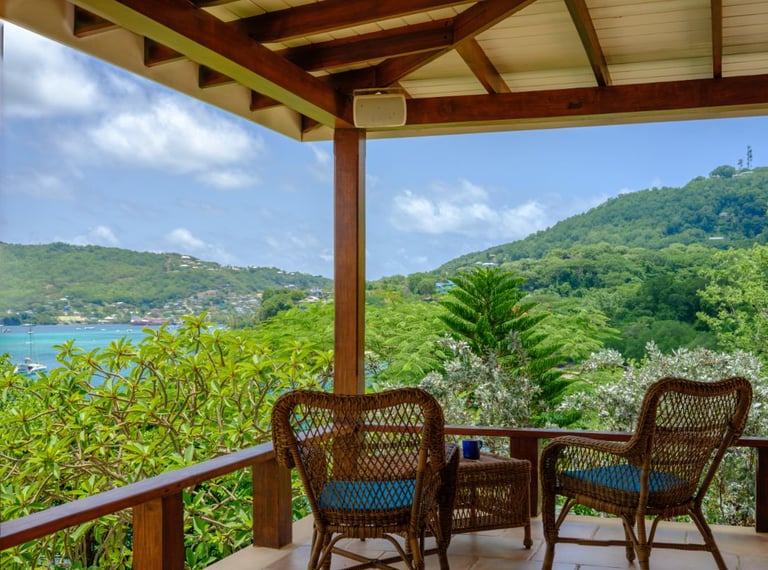 Stunning views from the outdoor deck