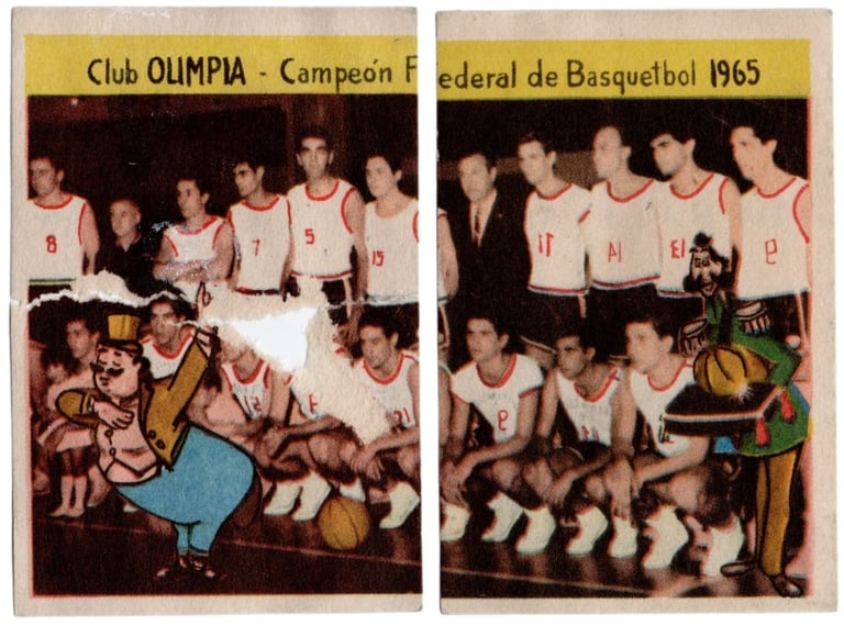 1966 Donald Figuritas Club Olimpia Basquetbol Basketball Card (Uruguay)