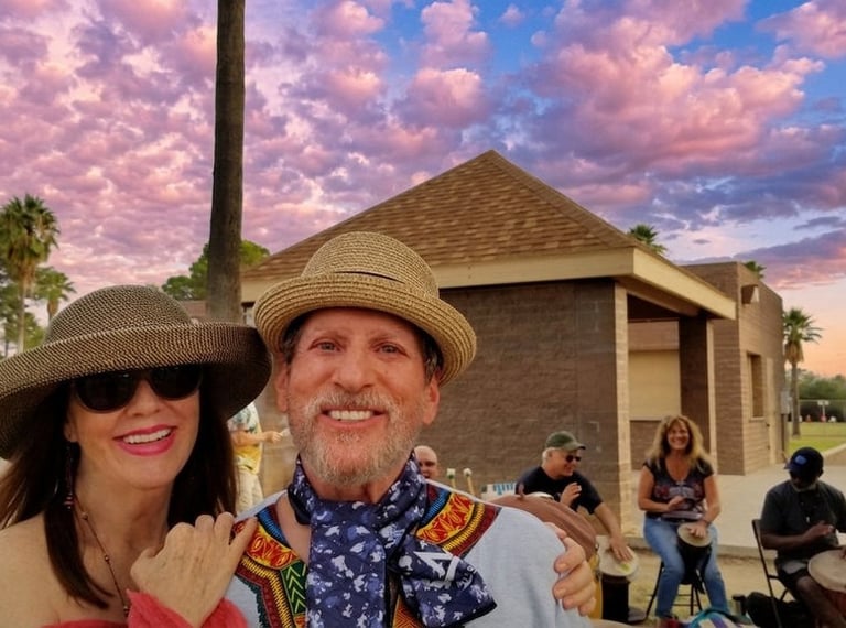Victoria & Jerry at Himmel Park Drum Circle