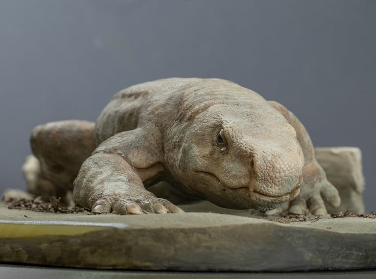 Orobates pabsti paläontologisches Model von sebastian Brandt