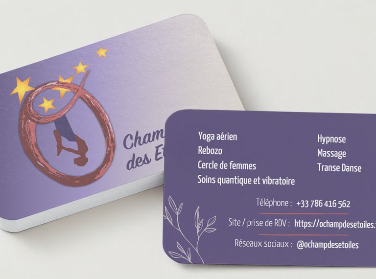 Création de carte de visite professionnel par elsa betty design