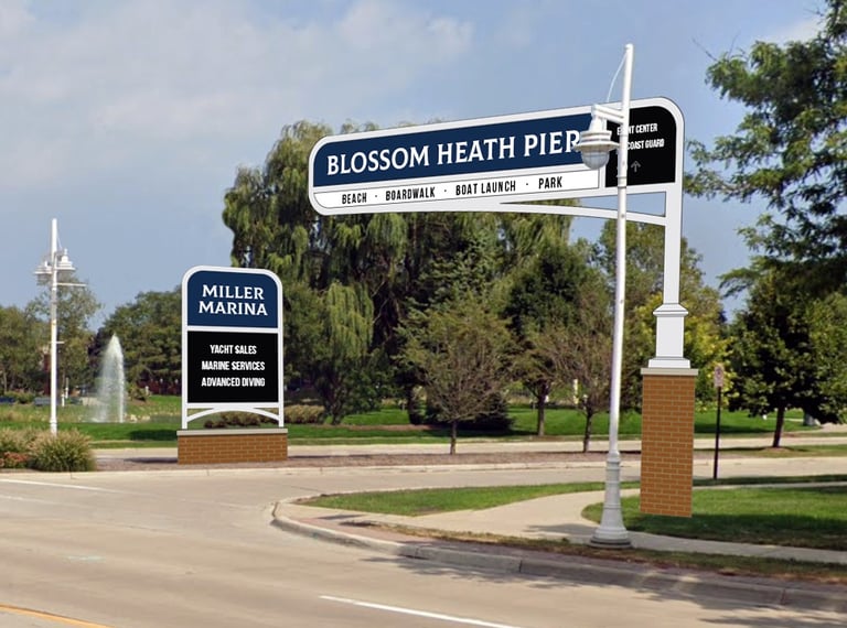 Blossom Heath Pier Gateway Sign