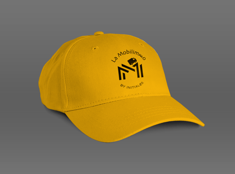 Logo Mobilimmo sur casquette
