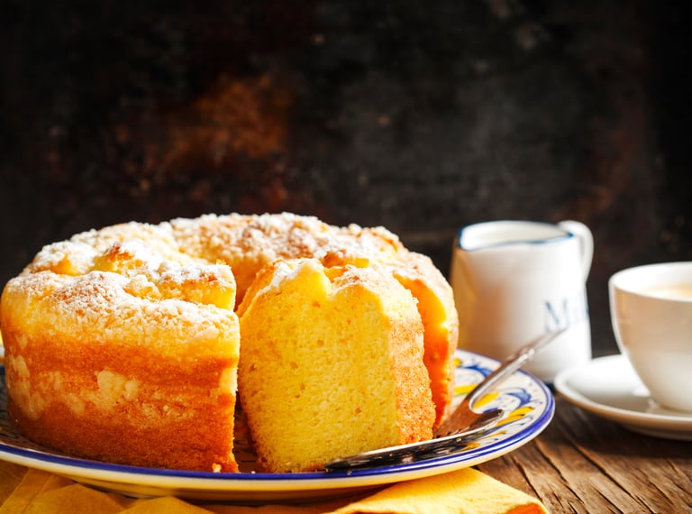 Bolo de iogurte e limão