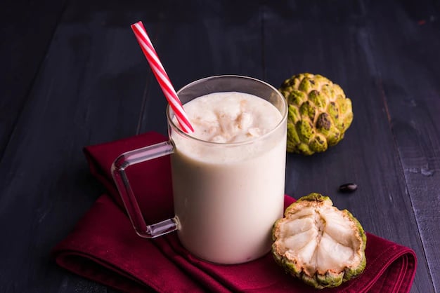 Coconut and sitaphal shake
