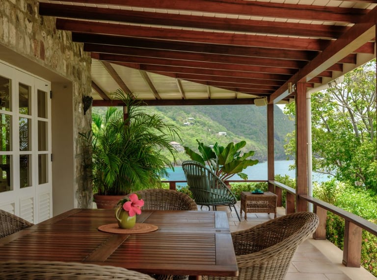 Incredible views from the deck, perfect place for outdoor dining