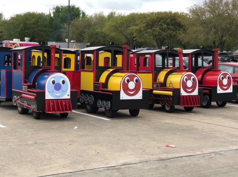 Houston trackless train rentals