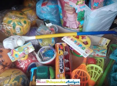 Brinquedos arrecadados para o "Natal dos Correios"