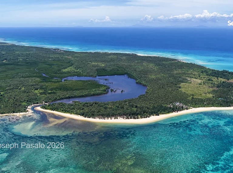 Bigwangan Lake in Jomalig Island