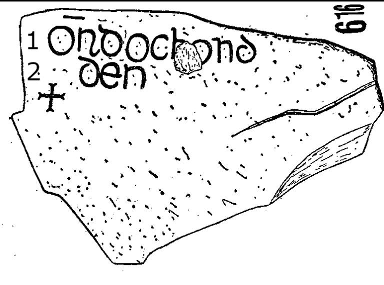 Clonmacnois Runestone 616 - Barony of Garrycastle, County of Offally, Ireland