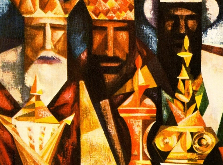 Art showing 3 Wise Men