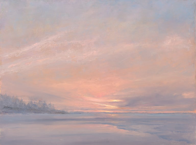 LIGHT SPILLS Painting by Mary Kersell