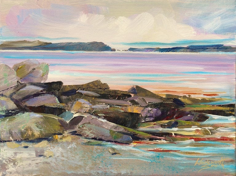 Hiding - Painting by Sharon Wadsworth-Smith