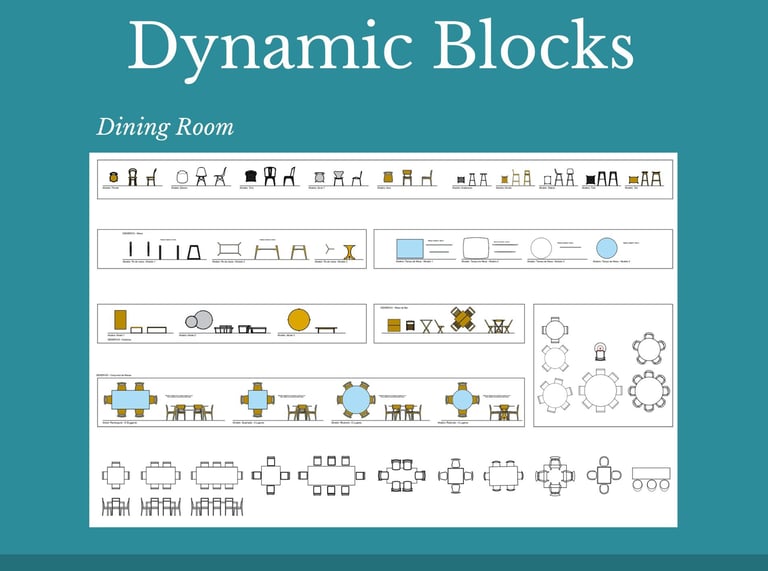 AutoCAD 2D Dynamic  Blocks