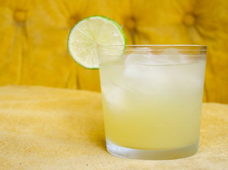 Limeade with ginger