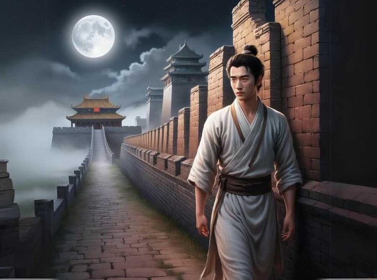 Hoàng tử Trần Khâm trốn chạy khỏi kinh thành
