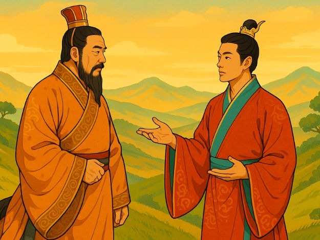 Khai Quốc Vương và Lý Phật Mã đối thoại sau Loạn Tam Vương