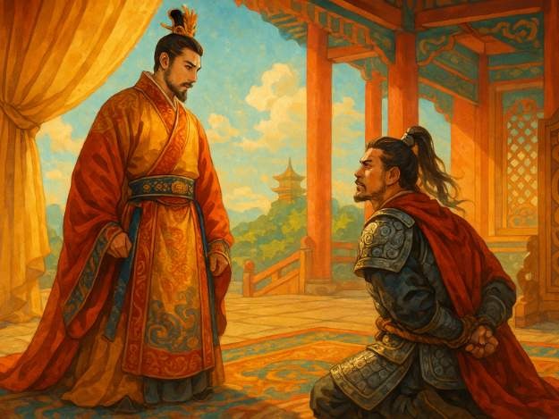 Lê Hoàn Đối Diện Nguyễn Bặc Trong Chính Điện