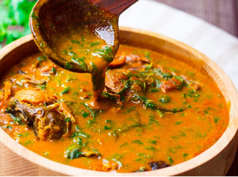 nigerian food doha- ogbono soup