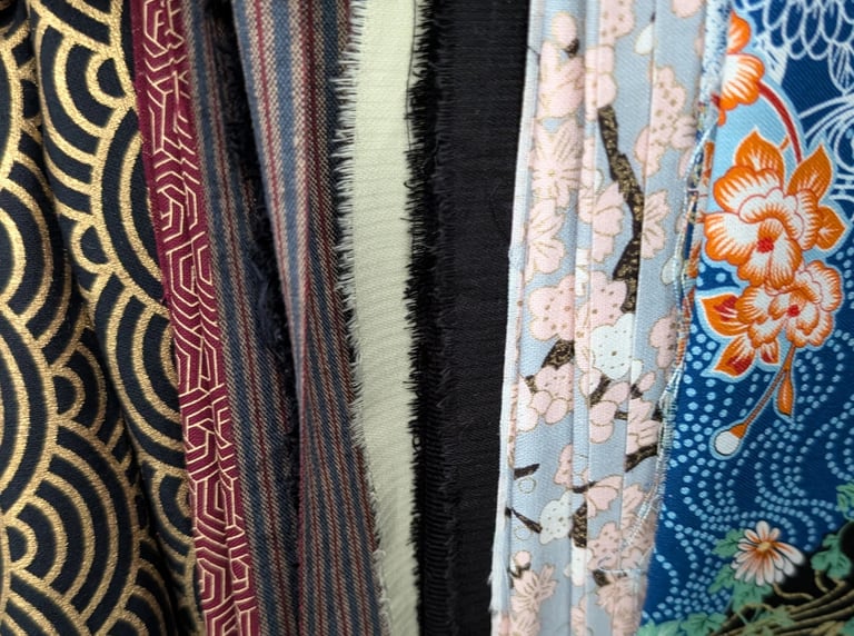 a variety of different colored fabrics and fabrics